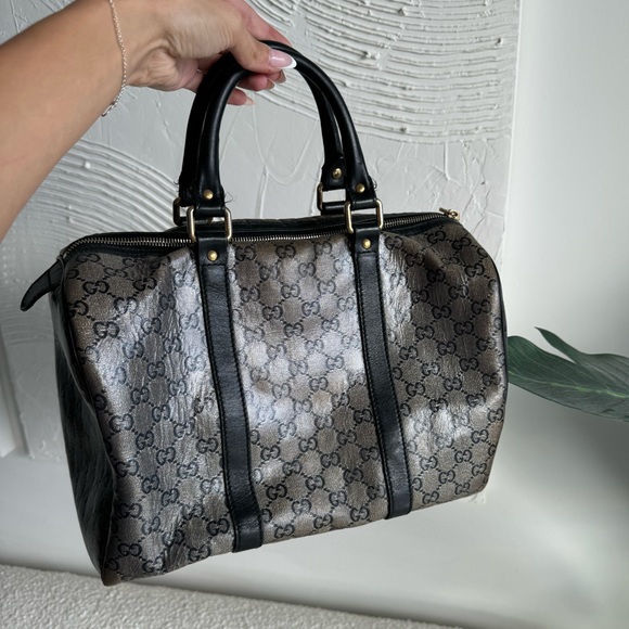 *SOLD** Gucci Monogram Crystal Canvas Boston Bag - Picture 2 of 11